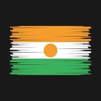 Niger Flag Brush Vector