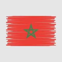 Morocco Flag Brush Vector