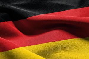 3D illustration closeup flag of Germany photo