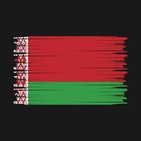 Belarus Flag Brush Vector