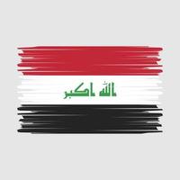Iraq Flag Brush Vector