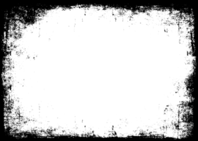 grunge gräns textur bakgrund. abstrakt ram täcka över. png grafisk illustration med transparent bakgrund.