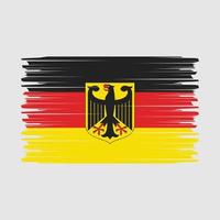 vector de pincel de bandera de alemania