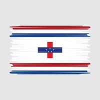 Netherlands Flag Brush Vector