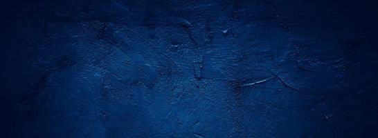 Abstract dark grunge blue wall texture background photo