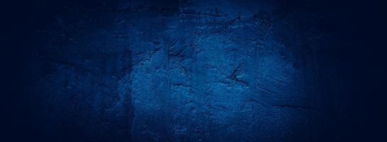 Abstract dark grunge blue wall texture background photo