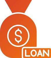 Loan Money Icon Style vector