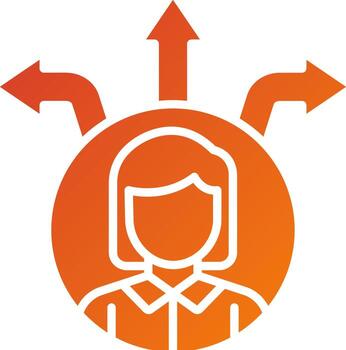 ágil valores icono estilo vector