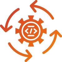 Continuous Integration Icon Style vector
