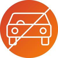 No Commute Icon Style vector
