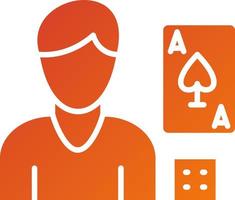 Gambling Addiction Icon Style vector