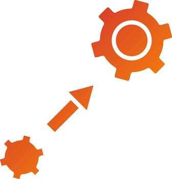 evolución icono estilo vector