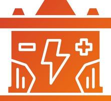 Big Battery Icon Style vector