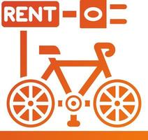 Electric Bicycle Rental Icon Style vector