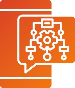 estilo de icono de algoritmo vector