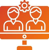 Crowdsourcing Icon Style vector