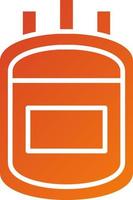 Blood Bag Icon Style vector