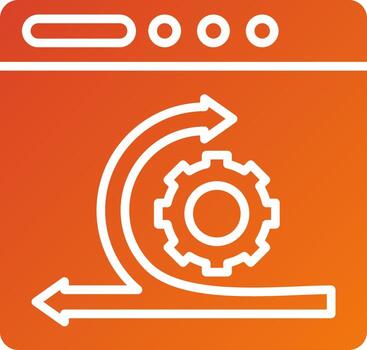 ágil software desarrollo icono estilo vector