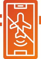 Airplane mode Inactive Icon Style vector