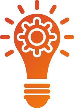 Light Usage Efficiency Icon Style vector