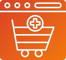 Add to Cart Icon Style vector