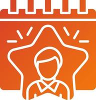 Employee of the Year Icon Style vector