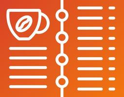 Coffee Menu Icon Style vector