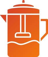 Coffee Press Icon Style vector