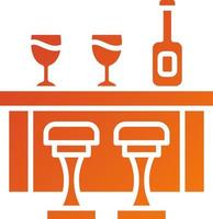 Bar Counter Icon Style vector