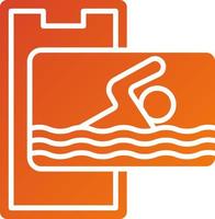 Swimming Icon Style vector