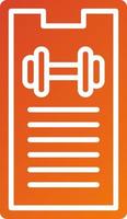 Workout Progress Icon Style vector