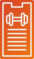 Workout Progress Icon Style vector