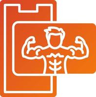 Full Body Muscle Icon Style vector