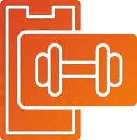 Dumbbells Icon Style vector