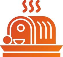 Roasted Meat Icon Style vector
