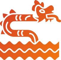 Sea Monster Icon Style vector