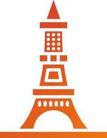 Eiffel Tower Icon Style vector