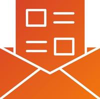 Newsletter Icon Style vector