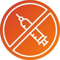 Anti Vaccination Icon Style vector