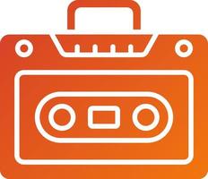 Cassette Player Icon Style vector