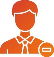 Eliminar usuario icono estilo vector