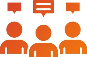 Internal Meeting Icon Style vector