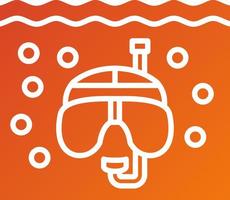 Snorkeling Icon Style vector