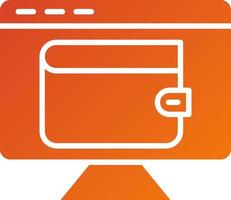 Digital Wallet Icon Style vector