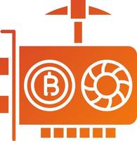 GPU Mining Icon Style vector