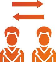 Peer To Peer Icon Style vector