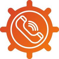 Call Management Icon Style vector