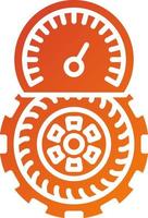 Tire Pressure Icon Style vector