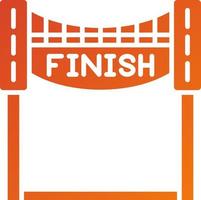 Finish Line Icon Style vector