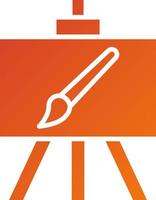 Canvas And Easel Icon Style vector